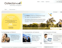 Tablet Screenshot of collector-ag.com